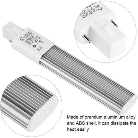 Lampe LED - - Tube G23 - 6W - Blanc froid - 30000 heures (1/4)