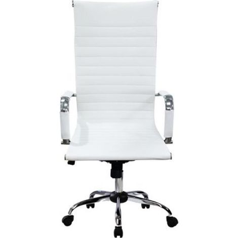 Equip Bürostuhl, Rippenpolster, Hochlehner, weiß