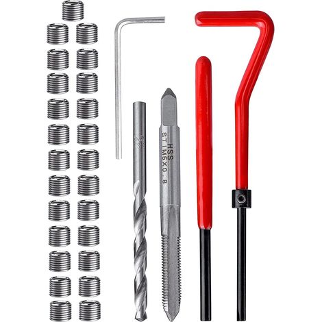 30-teiliges Gewindereparaturset M5 x 0,8 mm, Gewindereparaturset aus Edelstahl (1/5)