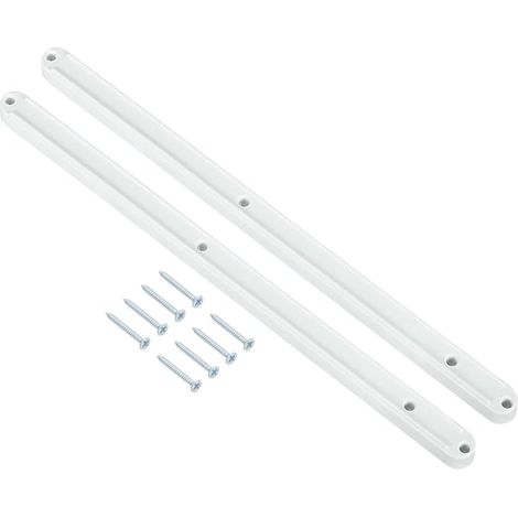 Glissières De Tiroir 300mm, Rails De Tiroir Avec Vis (Blanc) (1/5)