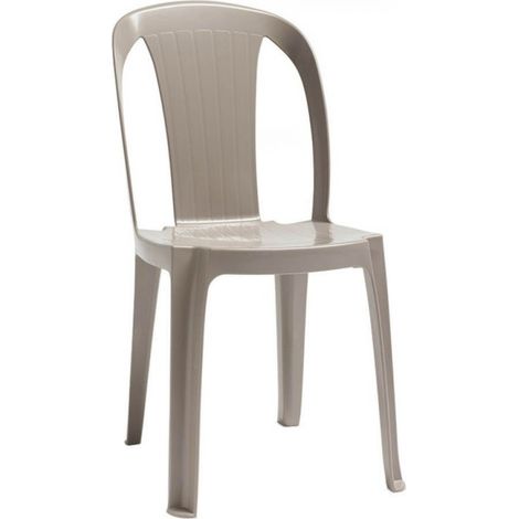 Sedia in resina giardino Tiuana tortora Scab pz 1