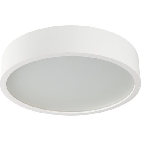 Plafonnier Kanlux Jasmin rond bois blanc 38cm 2xE27 (1/3)