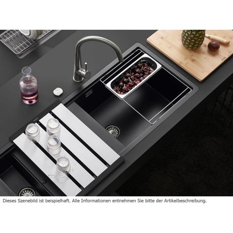 Schock 629146 Supporto Multifunzione in Filo d'Acciaio Inox per Vaschette GN 2/3 Lavello