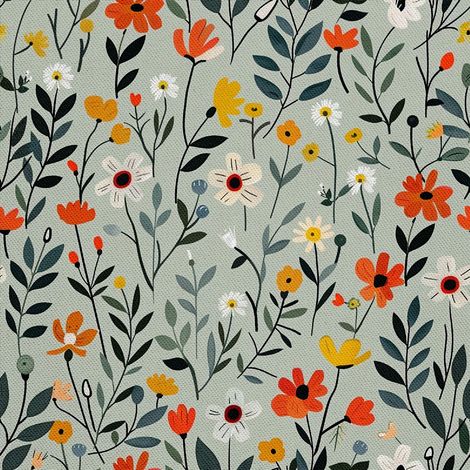 Tela decorativa para exteriores Oxford - Motivo primaveral I DX7166 (1/5)