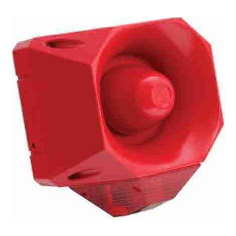 7021121FUL-0004X - ROTE SIRENE 120 DB MIT LAMPE ROT
