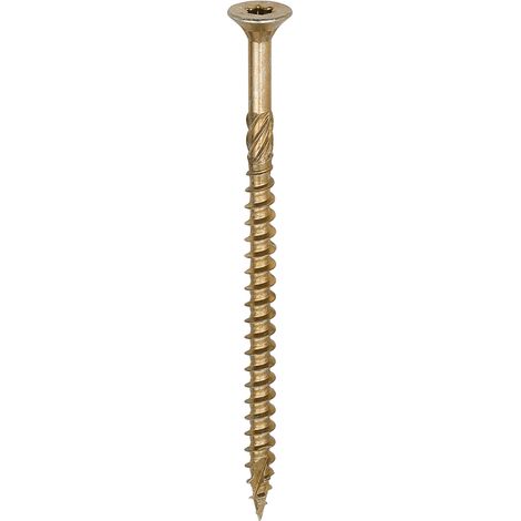 TIMCO C2 Clamp-Fix Multi-Purpose Premium Countersunk Gold Woodscrews - 6.0 x 100