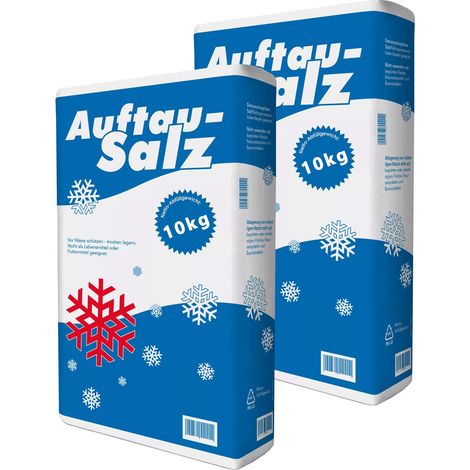 2x 10kg im Sack Streusalz Auftausalz Tausalz Streumittel Steinsaltz Salz Nordsalz 20kg für den professionellen Winterdienst Streugut sofort verfügbar (1/5)