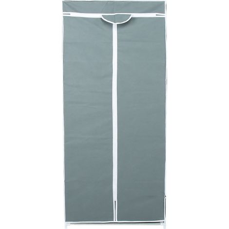 Faltbares Aufbewahrungsregal aus Vliesstoff für den Kleiderschrank, mit Reißverschluss, silbergrau, Ankleidezimmer-Organizer (1/5)
