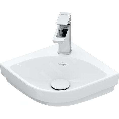 Villeroy & Boch Subway 3.0 lave-mains d'angle, 1 trou pour