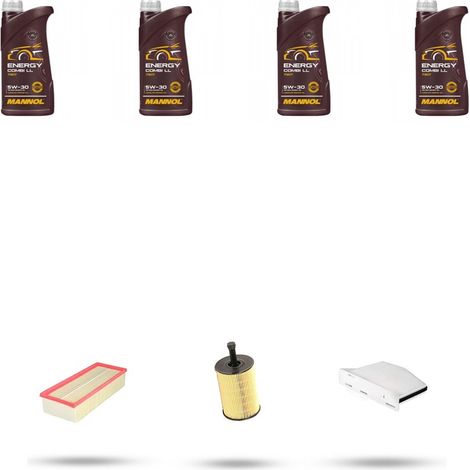 Kit tagliando 3 FILTRI e 4L OLIO compatibile con Vw Touran (1T) 1.9 TDI 77kw Dal 2004 al 2010 (1/5)