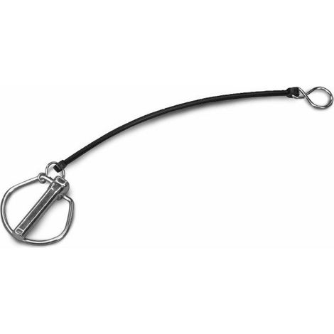 Goupille clips ronde ø 10 avec cordelette caoutchouc (Lot de 10 ) (1/2)