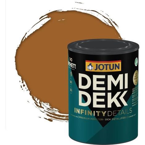 Peinture Bois - DEMIDEKK INFINITY DETAILS - Satinée - RAL 8001 - 0,75L (1/2)