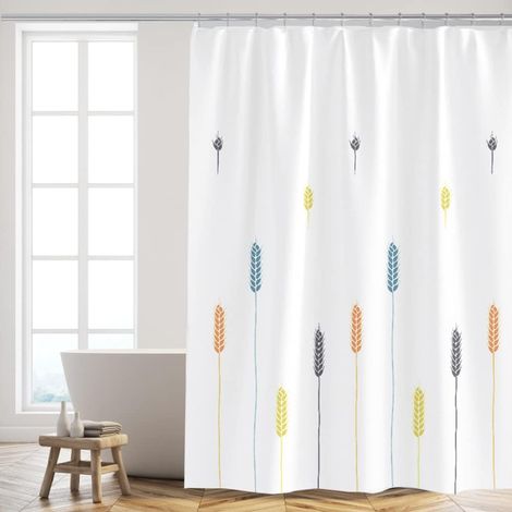 Rideau de Douche 180 x 200 cm Anti Moisissure Facile à Nettoyer (1/5)