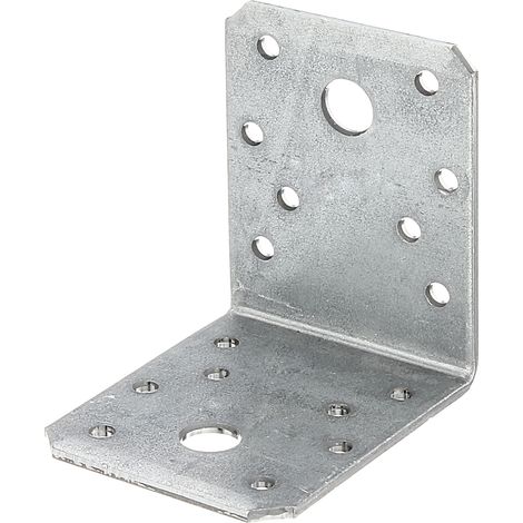 Équerre d'assemblage – Galvanisée Sendzimir – 70 x 70 x 55 mm – Set de 6 pièces – Marque Alberts (1/2)
