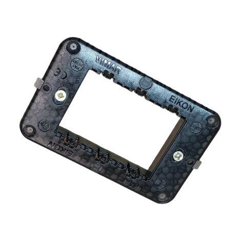 Supporto 3 moduli con viti Serie Eikon VIW20613 compatibile frutti BTicino
