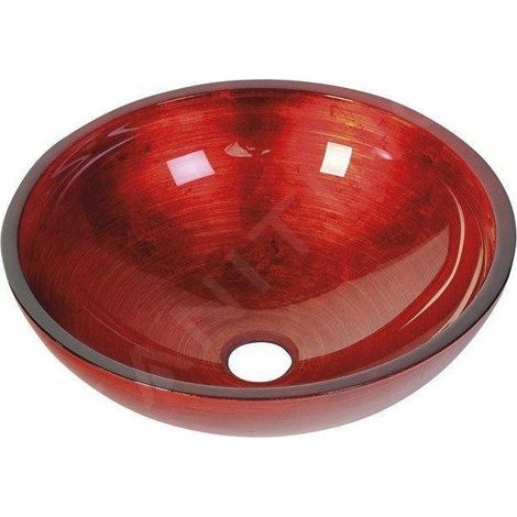 Sapho Murano - Vasque à poser 400x140 mm, rouge AL5318-63 (1/5)