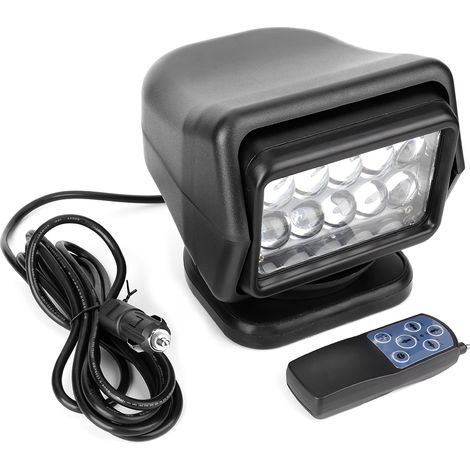 Projecteur LED télécommandé, étanche, boîtier en aluminium moulé sous pression, lampe de travail universelle (1/2)
