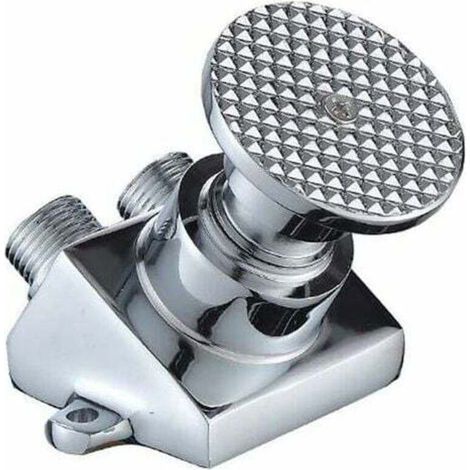 Rubinetto moderno a pedale, rubinetto per lavello di fabbriche alimentari, valvola ospedaliera, rubinetto per acqua fredda, rubinetto con corpo in rame e pedale singolo