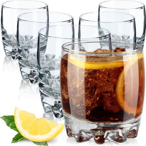 KADAX Wassergläser, Set de 6, Trinkgläser, Saftgläser aus Glas, 300ml