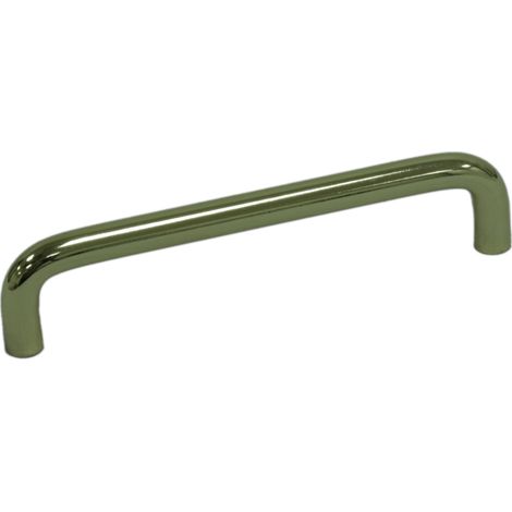 Poignée de porte coulissante zamac ø10 – Décor laiton – Entraxe 96 mm – Longueur 106 mm – Vendu à l'unité – Siro (1/4)