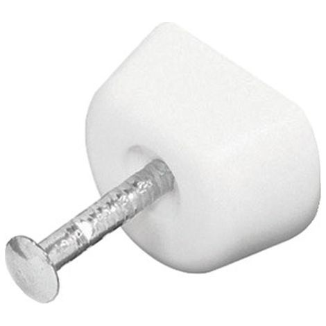 Taquet plastique blanc à clouer au détail - HAFELE - 281.23.702