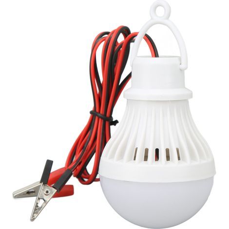 LED-Zeltlaterne, wetterfeste Kunststoff-Notleuchte mit Haken für Wandern und Angeln, 12 V, 5 W (1/5)