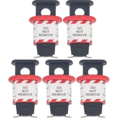 Verriegelungsvorrichtung für Miniatur-Leistungsschalterstifte, 5 Stück, Stoppverriegelung für industrielle elektrische Anlagen (1/5)