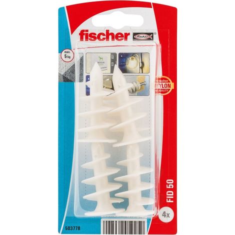 Fischer 16810 Confezione 4 Tasselli 50mm per Ancoraggio su Materiali Isolanti (1/5)