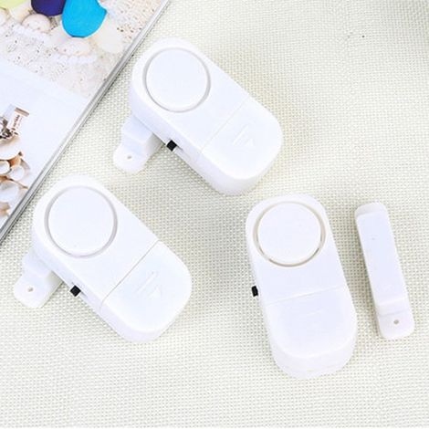 Lot de 3 alarmes pour fenêtre et Porte avec Contact magnétique