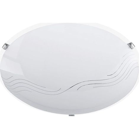 PLAF.VETRO OPALE B.CO DEC. CM 25