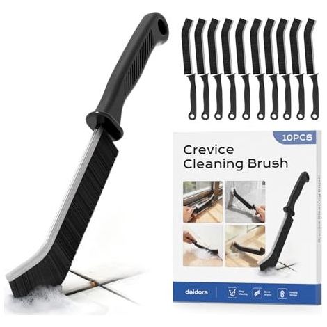 10 Pièces Brosse Joint Carrelage, Brosses Nettoyage Salle de Bain Poils Durs pour Cuisine, Salle d'eau, Évier, Douche et Sol (1/4)