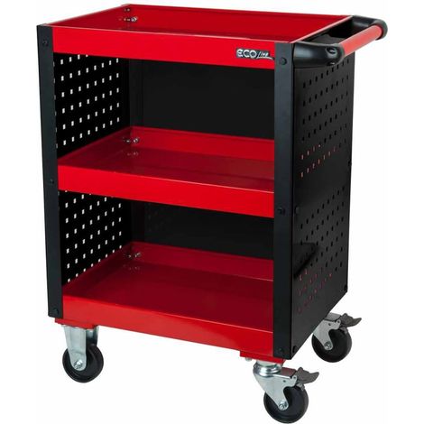 KS TOOLS  ECOline Werkstatt-Servicewagen  mit Lochplattenverkleidung  890.0006 (1/4)