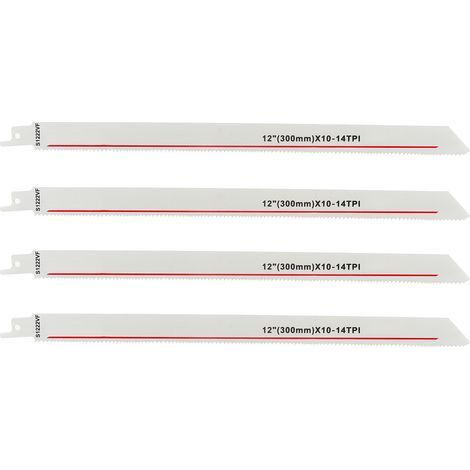 4 Lames de Scie Alternative HSS pour Bois et Élagage, 14 Dents par Pouce, Outil de Menuiserie Polyvalent (1/5)