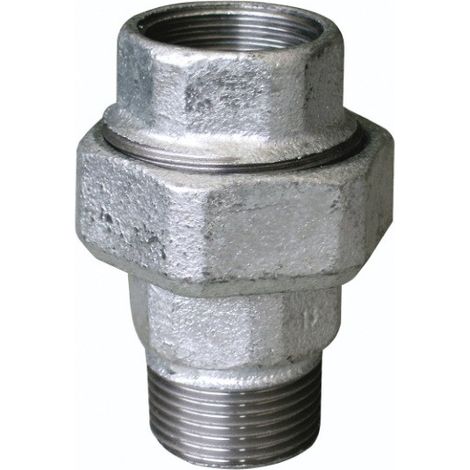 UNION À JOINT CONIQUE 341 MÂLE FEMELLE 3/4'' 20/27 GALVANISÉ - VIRFOLLET - 34105004 (1/3)