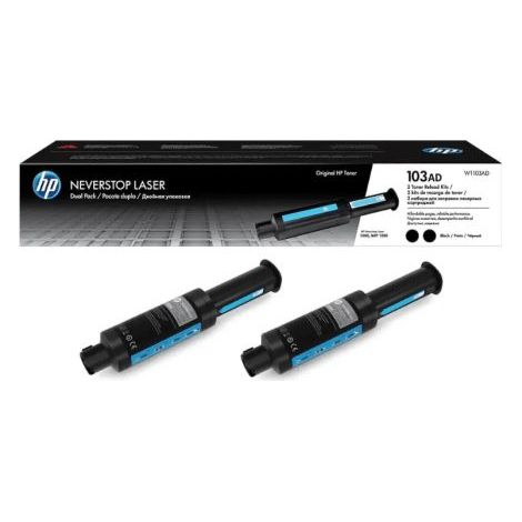 Pack de 2 cartuchos de toner originales HP W1103A (103A) de alta calidad.
Adecuado para uso en las siguientes impresoras:
HP Neverstop Laser 1000a
HP