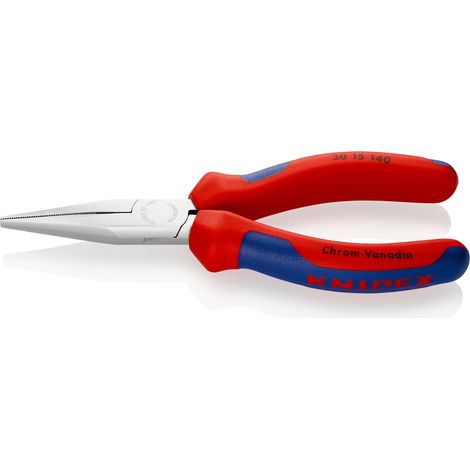 KNIPEX 30 15 140 Pince à becs longs avec poignées multimatières chromée 140 mm
