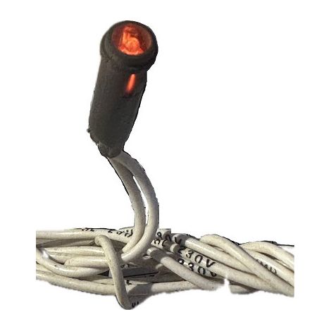 Lampe voyant 230V orange à câbler 2 fils néon faible luminosité pour appareillage murale ou
