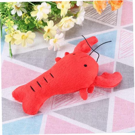 Lot de 2 jouets homard en peluche pour chien, jouets doux couineurs interactifs pour petits chiens, amusement et compagnie quotidienne (1/5)
