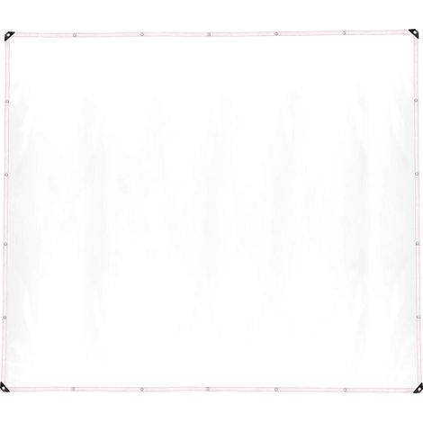 Lona transparente – PE impermeable – tamaño: 1 x 2 m – ojales metálicos – 1 lona (1/5)