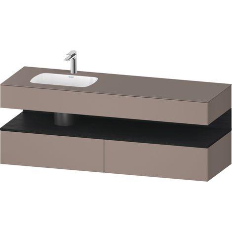 Lavabo empotrado Collection One de Duravit con base de lavabo de