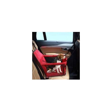Trimec – Siège d'appoint pour chien et chat – Housse en tissu Oxford étanche – Ceinture de sécurité – Dimensions 40x30x25 cm – Convient aux animaux jusqu'à 6 kg