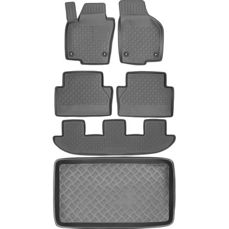 Volkswagen Sharan II Van del 2010 SET - Alfombrillas para coche + alfombrilla para maletero