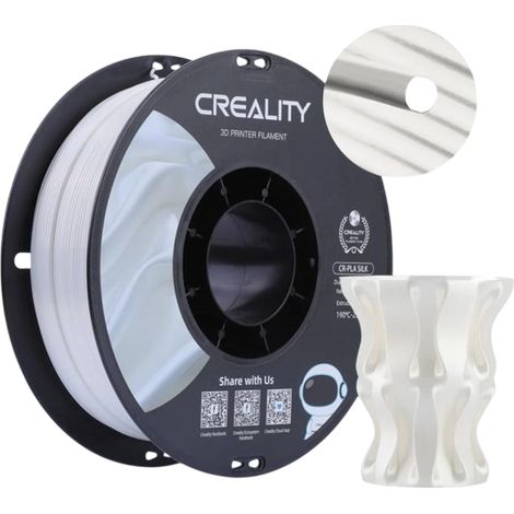 Filament PLA Creality CR-Silk (blanc)