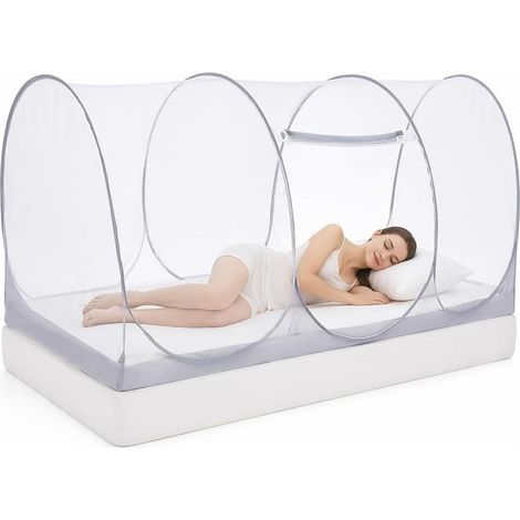 Moustiquaire de lit, tente couchage pliable et respirante en (1/5)