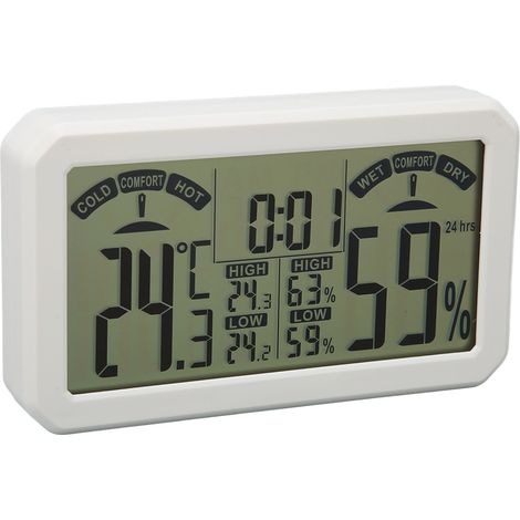 Thermomètre-hygromètre électronique mural numérique haute précision pour serre
