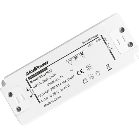 Alimentation à découpage Alcapower 12V 100W 8,33A éclairage LED IP20 protection surcharge court-circuit ultra-compacte transformateur haute qualité