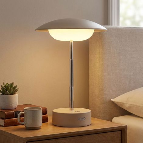 Lampada da tavolo touch dimmer lampada da lettura LED lampada da tavolo regolabile in altezza batteria ricaricabile H 26 cm (1/5)