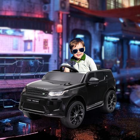 Voiture électrique pour enfants Land Rover Discovery Sport. 12V avec télécommande. lumières LED. pour 3-6 ans. noir (1/5)