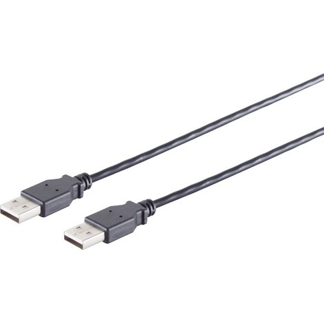S-IMPULS USB-A Verbindungskabel 2.0 schwarz 0,5m
