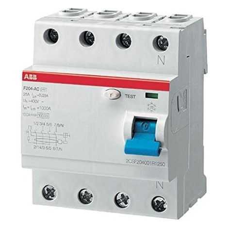 Int.dif.F204A-25/0,03 4p 25A A 30mA ABB 2CSF204101R1250